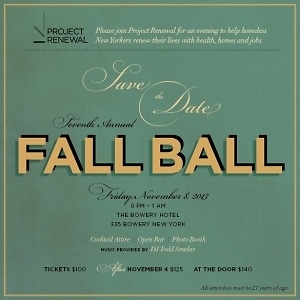 Project Renewal Junior Board's Seventh Annual Fall Ball 