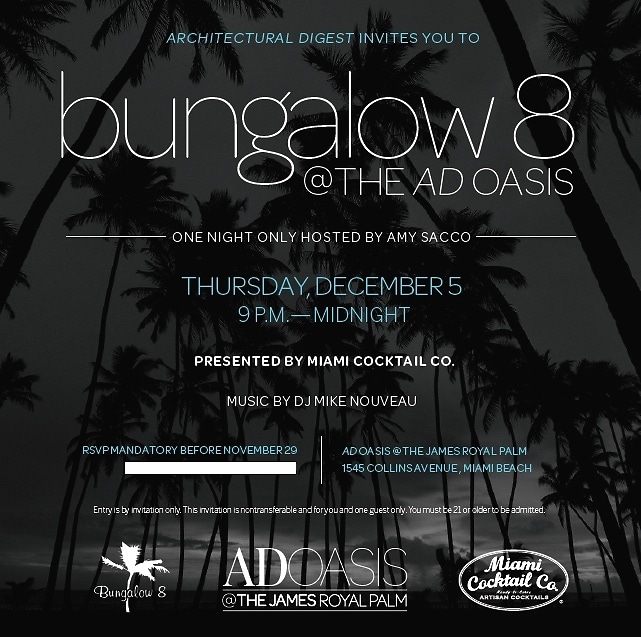 Bungalow 8 Pop-Up at the AD Oasis