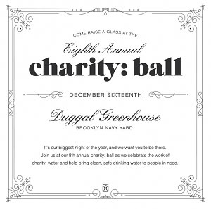 charitywater's 8th Annaul charity: ball  