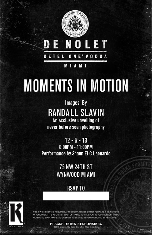 Ketel One and Randall Slavin present De Nolet "Moments In Motion"