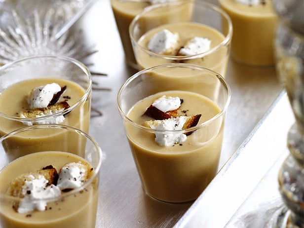 White Bean Soup Shooters With Bacon