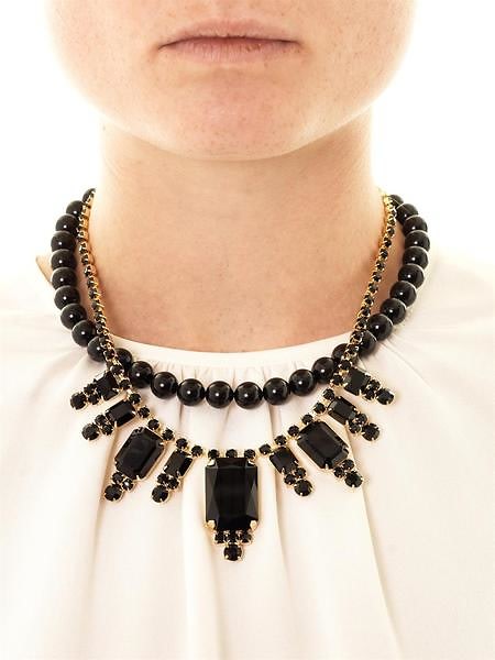 Joomi Lim Baroque Crystal & Spike Necklace 