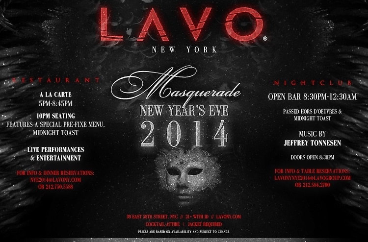 Masquerade Ball at Lavo