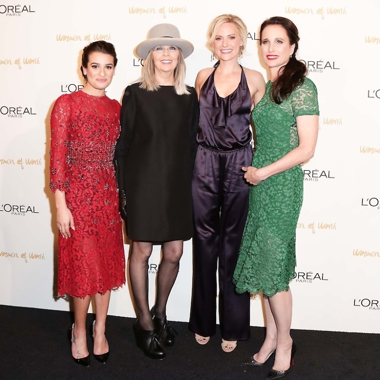 Lea Michele, Diane Keaton, Aimee Mullins, Andie MacDowell