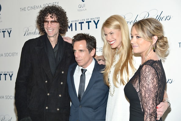 Howard Stern, Ben Stiller, Beth Ostrosky Stern, Christine Taylor