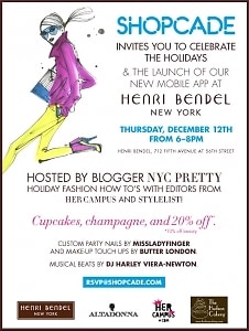 You're Invited! Shopcade Launches A New Mobile App at Henri Bendel