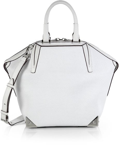 Alexander Wang Emile Perforated Leather Satchel