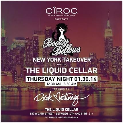 CîROC presents Bootsy Bellows NYC Takeover