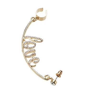 Candie's Crystal Love Earring Cuff