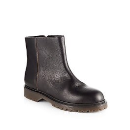 Marni Short Leather Ankle Boots