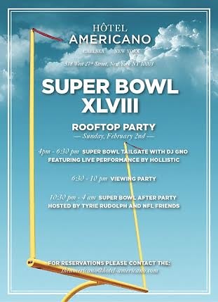 Hotel Americano Rooftop Super Bowl Party