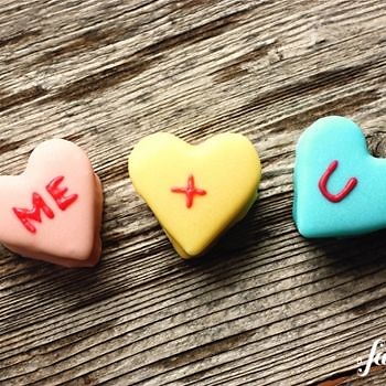 Homemade Marshmallow Conversation Hearts