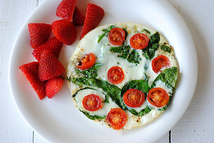 Spinach and Egg White Omelet 