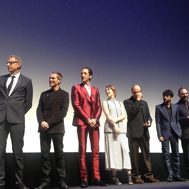 Jeff Goldblum, Willem Dafoe, Adrien Brody, Saoirse Ronan, F. Murray Abraham, Tony Revolori, Ralph Fiennes