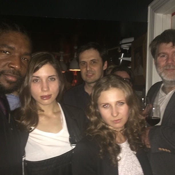 Questlove, Nadezhda Tolokonnikova, Maria Alyokhina, James Murphy