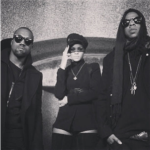 Kanye West, Rihanna, Jay-Z