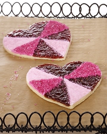 Jewel Heart Cookies