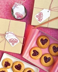 Peanut-Butter-and-Jam Heart Cookies