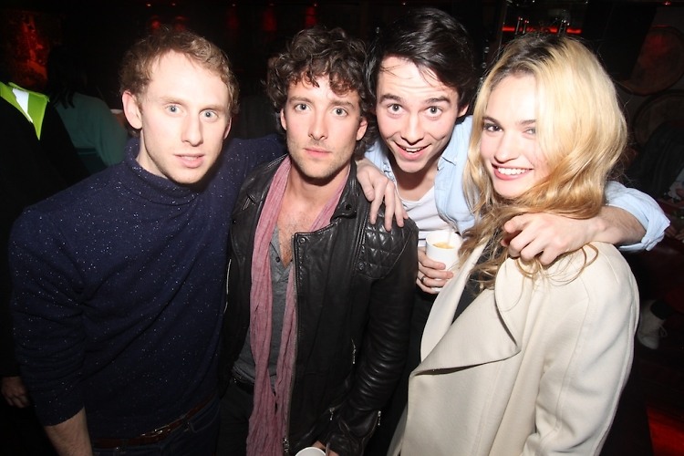 Robert Emms, Jack Donnelly, Lily James