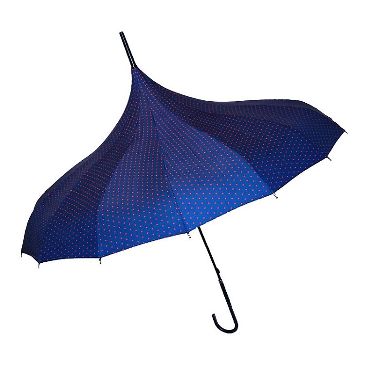 BlueAvocado XO(eco) Red Micro Dot Umbrella by Lauren Conrad