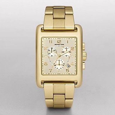 Michael Kors Davenport Gold Tone Chronograph Watch