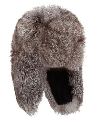 Reversible Fox Fur Trapper Hat