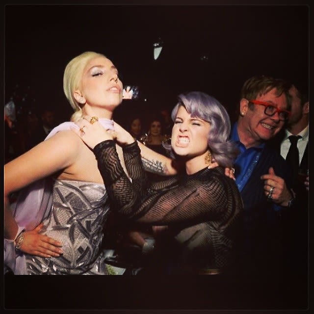 Lady Gaga, Kelly Osbourne, Elton John