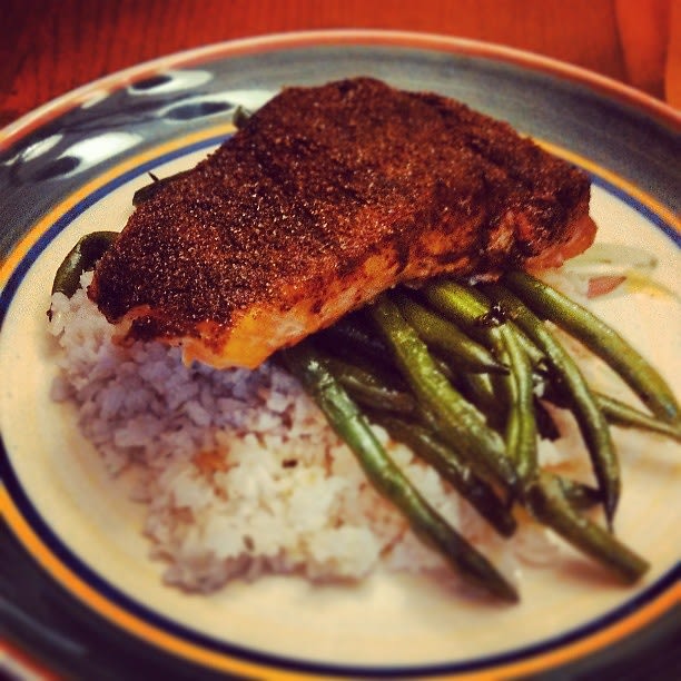 Salmon with Sweet and Spicy Rub
