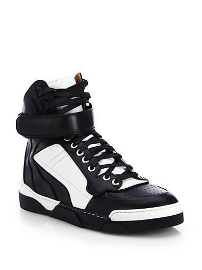 Givenchy Leather High-Top Sneakers 
