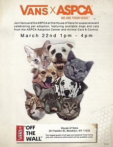 Vans X ASPCA Adoption Event