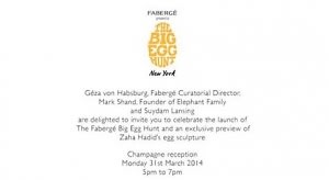 The Fabergé Big Egg Hunt Launch Reception