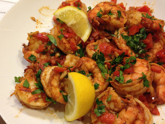 Creole Shrimp with Garlic and Lemon