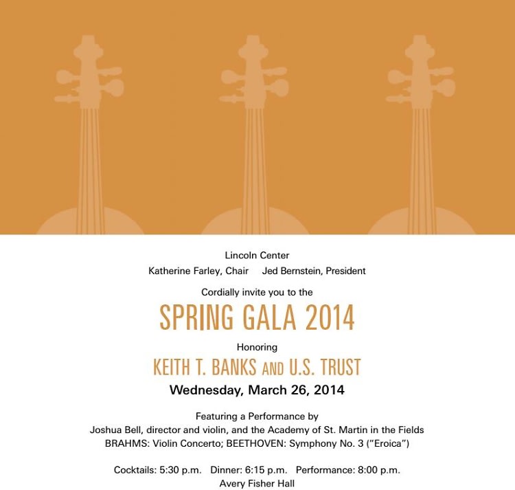 Lincoln Center for the Performing Arts' Annual Spring Gala
