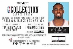 FOREVER 21 X NBA Shopping Event