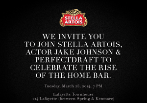 Celebrate the American Home Bar with Jake Johnson and Stella Artois 