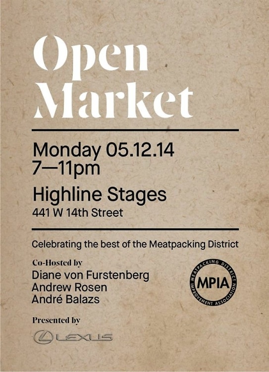 Meatpacking District Improvement Association's fundraiser Open Market