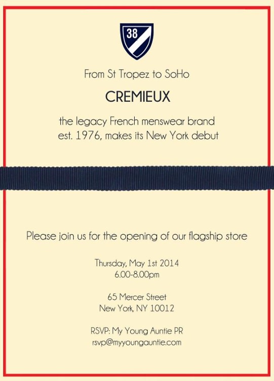 Cremieux Flagship Store Opening