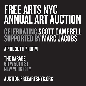 Free Arts NYC Annual Art Auction Celebrating Scott Campbell