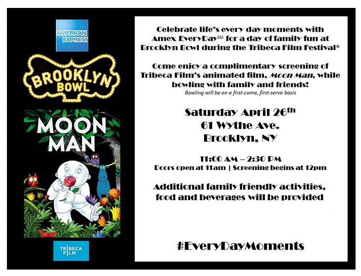 Amex EveryDay Invites Families for Some Tribeca Film Festival Fun at Brooklyn Bowl!