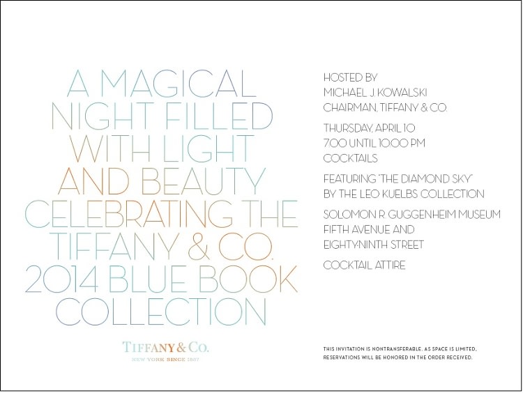A Magical Night Filled with Light and Beauty Celebrating the Tiffany & Co. 2014 Blue Book Collection