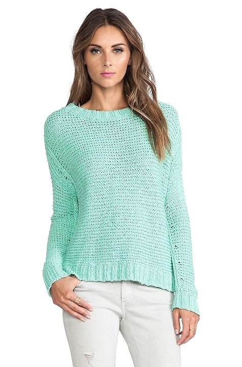 Elizabeth and James Boxy Pullover in Mint