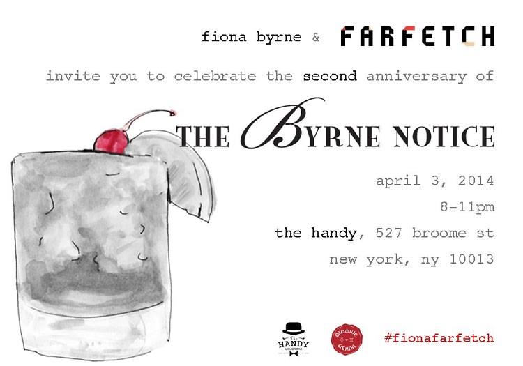 Farfetch and Fiona Byrne Celebrate The 2nd Anniversary of The Byrne Notice