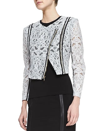 Nha Khanh Colletta Embroided Lace Jacket