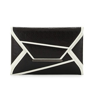 BCBGMAXAZRIA Embossed Geometric Clutch