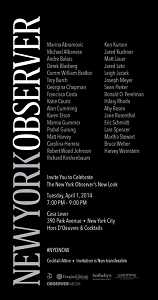 New York Observer Redesign Launch Party 