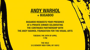 Andy Warhol + Bugaboo Private Dinner