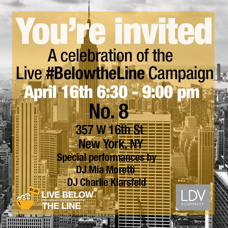 Official Launch of Live Below the Line 2014