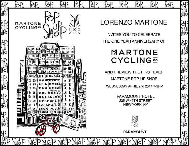 Martone Cycling Co. Pop-Up Launch Event