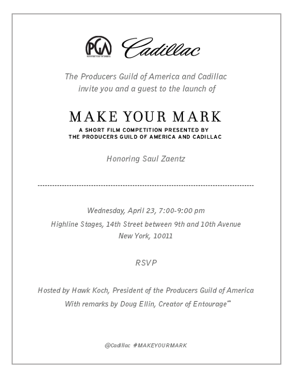 Cadillac Make Your Mark Launch Party