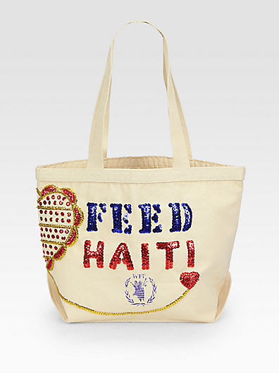 FEED Sequined Canvas Bag